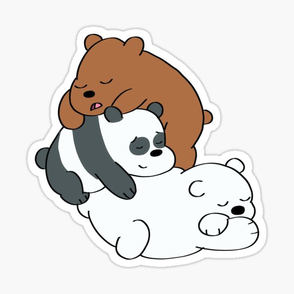 Sleeping bears Sticker