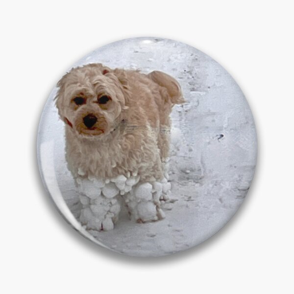 Item preview, Cockapoo Dog Walking In the Snow with Snowflakes free dog designed and sold by Ideas-BYDESiGN.