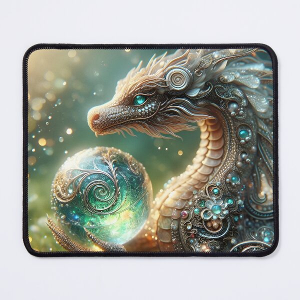 Item preview, Dragon with Crystal Orb designed and sold by ki-mer-a.