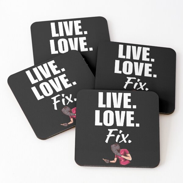 Item preview, Live, love, fix. Funny wlder job or profession quote or sayings for cool welding husband designed and sold by NBSStore.