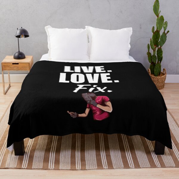 Item preview, Live, love, fix. Funny wlder job or profession quote or sayings for cool welding husband designed and sold by NBSStore.