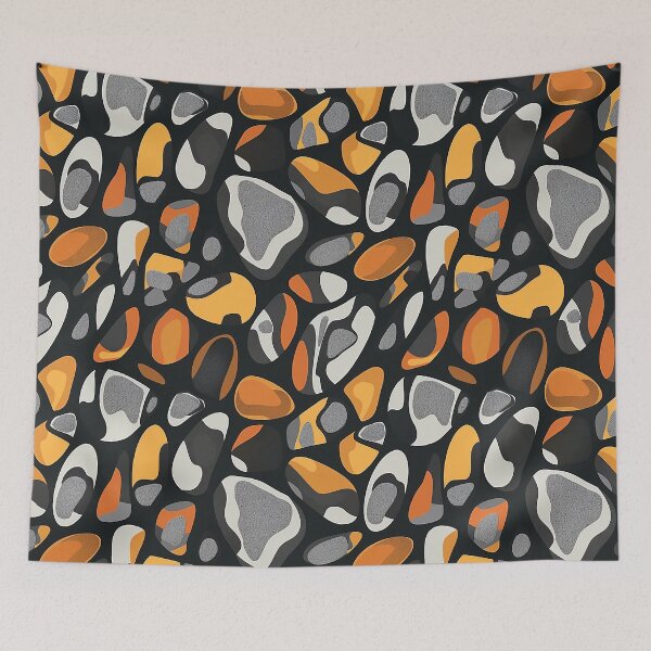 Item preview, Grey & Orange Stones designed and sold by Alfredus.