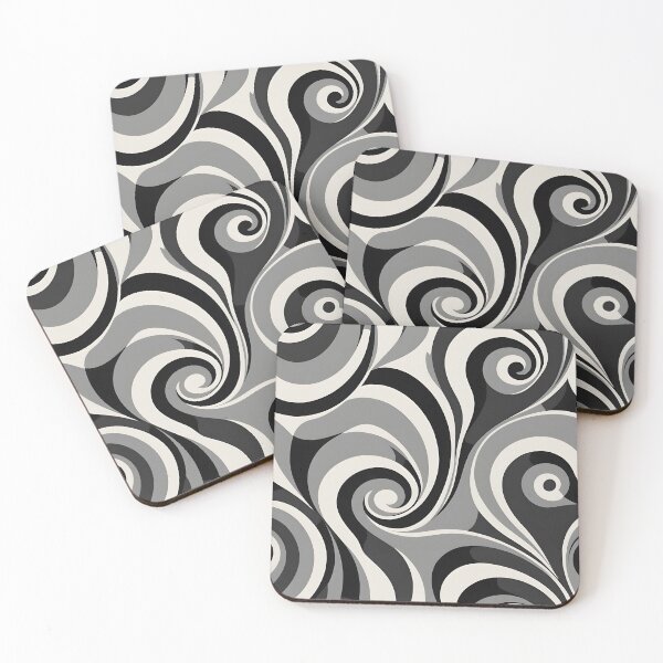 Item preview, Mid-century modern,  Fluid Shapes, Black, White designed and sold by Prints and Lifestyle.