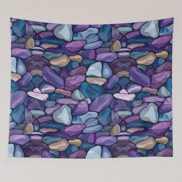 Item preview, Purple & Blue Stones designed and sold by Alfredus.