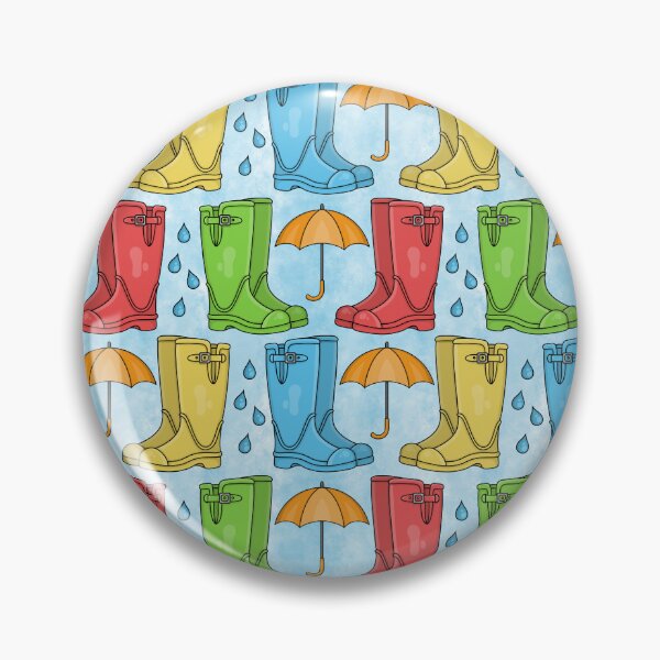 Item preview, Colourful Wellies - Rainy Day - Spring Pattern - Seamless Pattern designed and sold by Amy Farmer.