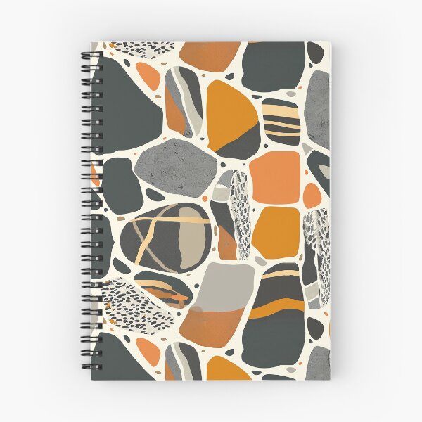 Item preview, Black, Grey & Orange Stones designed and sold by Alfredus.