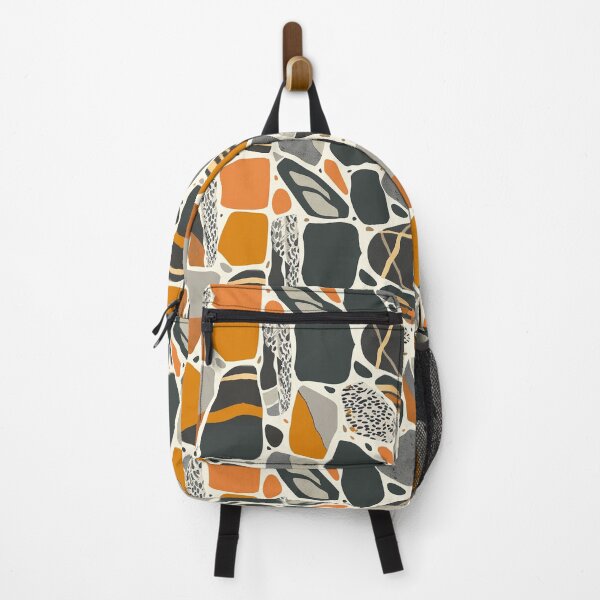 Item preview, Black, Grey & Orange Stones designed and sold by Alfredus.