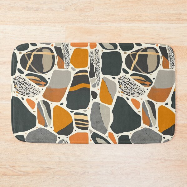 Item preview, Black, Grey & Orange Stones designed and sold by Alfredus.