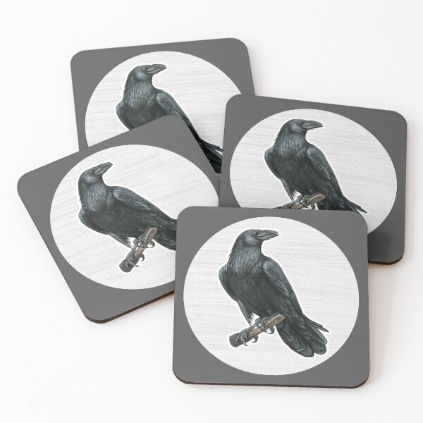Item preview, Crow Watercolor Drawing designed and sold by LivingColorful.