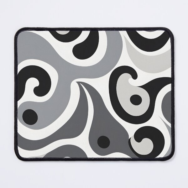 Item preview, Mid-century modern,  Fluid Shapes, Black, White designed and sold by Prints and Lifestyle.