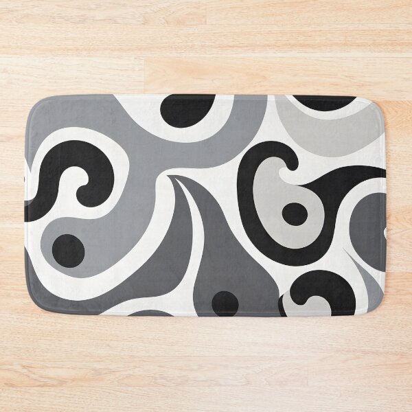 Item preview, Mid-century modern,  Fluid Shapes, Black, White designed and sold by Prints and Lifestyle.