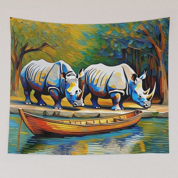 Item preview, Cutest Animals 2 Rhino White Rhinoceros At The River Zoo Pals  designed and sold by sportsimpact.