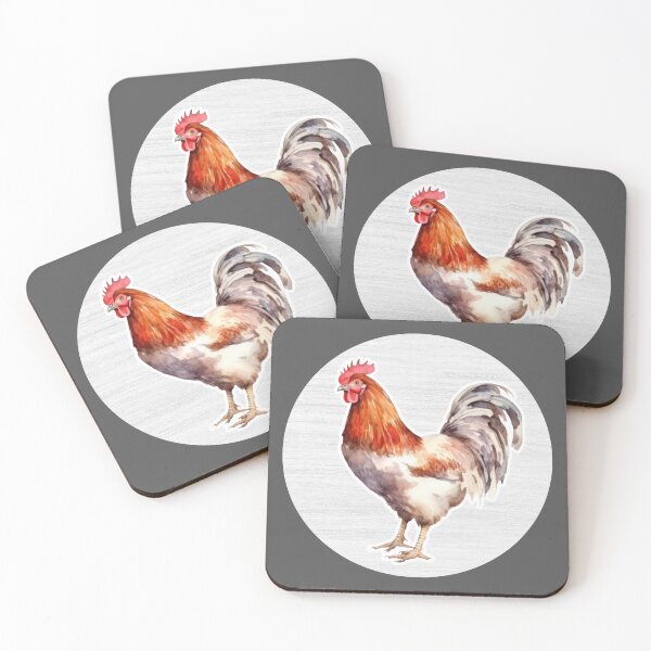 Item preview, Hen Watercolor Drawing designed and sold by LivingColorful.