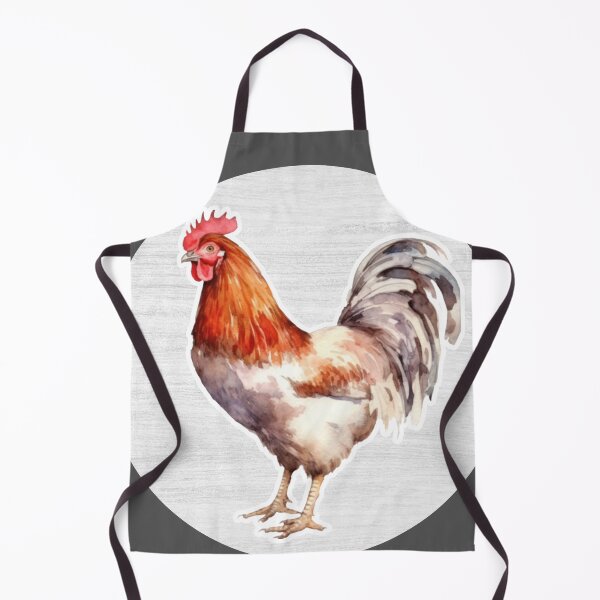 Item preview, Hen Watercolor Drawing designed and sold by LivingColorful.