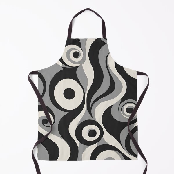 Item preview, Mid-century Modern,  Fluid Shapes, Black, White designed and sold by Prints and Lifestyle.