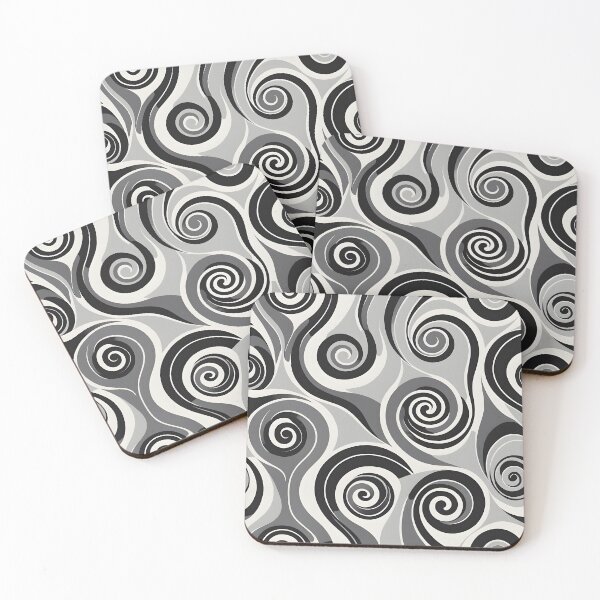 Item preview, Slay All Day, Mid-century Modern,  Fluid Shapes, Black, White designed and sold by Prints and Lifestyle.