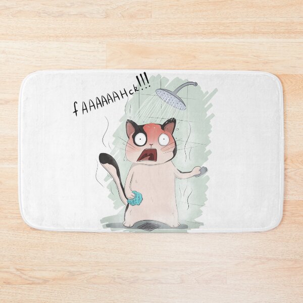Item preview, Too hot water in shower for the Grumpy Cat designed and sold by ZeinalArt.