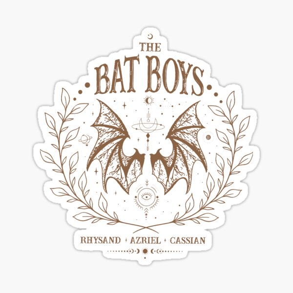 Item preview, Brown The Bat Boys Rhysand Cassian Azriel Acotar Bookish Night Court Wings Design designed and sold by marinaeloise.