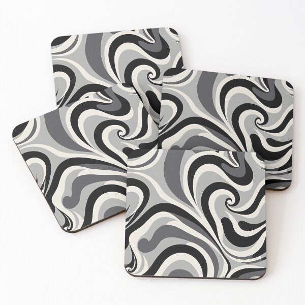 Item preview,  Mid-century Modern,  Fluid Shapes, Black, White designed and sold by Prints and Lifestyle.