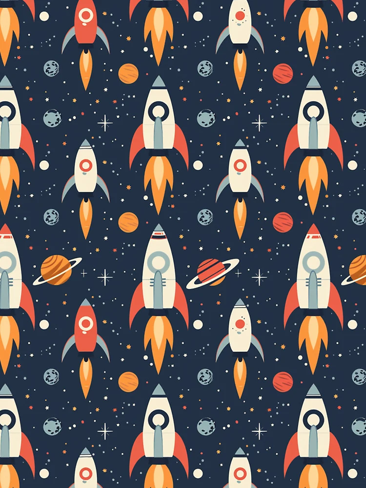 Thumbnail 5 of 5, iPhone Case, Space Rockets designed and sold by Alfredus.