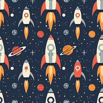 Artwork thumbnail, Space Rockets by Alfredus