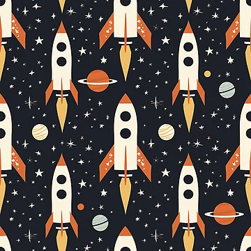 Artwork thumbnail, Space Rockets by Alfredus