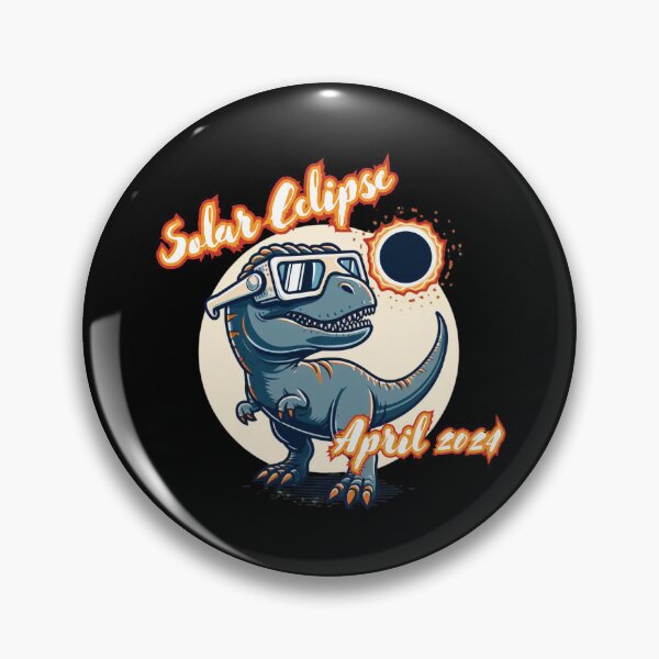 Item preview, American Total Solar Eclipse Dinosaur Solar designed and sold by VerveVerseBoo.