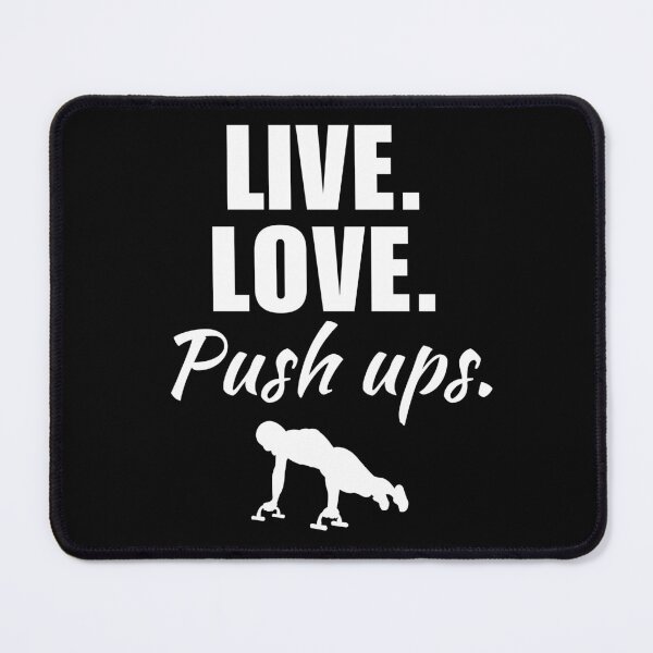 Item preview, Live, love, push ups. Calisthenics or bodyweight athlete training in the park motivation designed and sold by NBSStore.