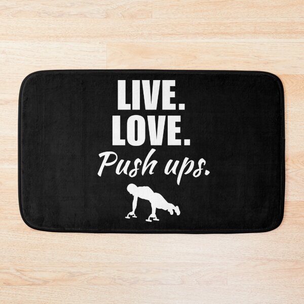 Item preview, Live, love, push ups. Calisthenics or bodyweight athlete training in the park motivation designed and sold by NBSStore.