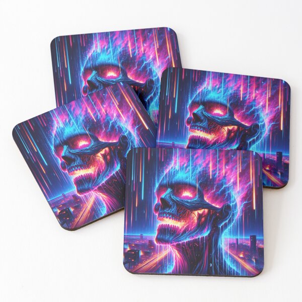 Item preview, Retro Face on Fire in the Synthwave style designed and sold by Hinata Lexy Lin.