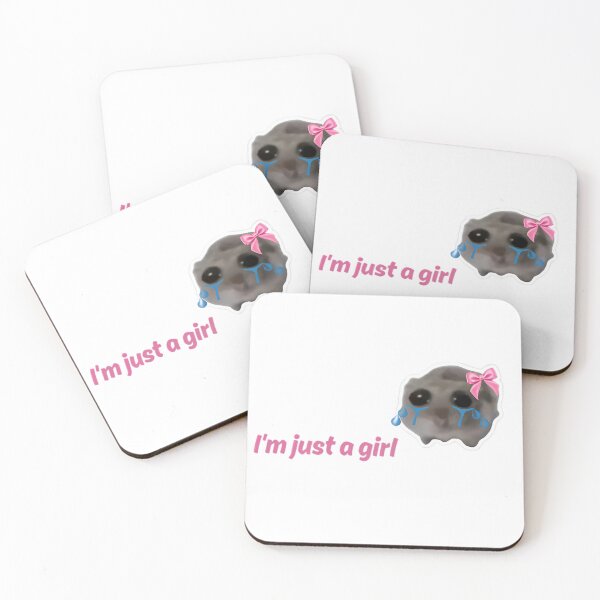 Item preview, Coquette sad hamster sticker  designed and sold by EleganceCorner1.