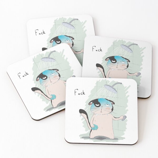 Item preview, Too cold water in shower for the Grumpy Cat designed and sold by ZeinalArt.
