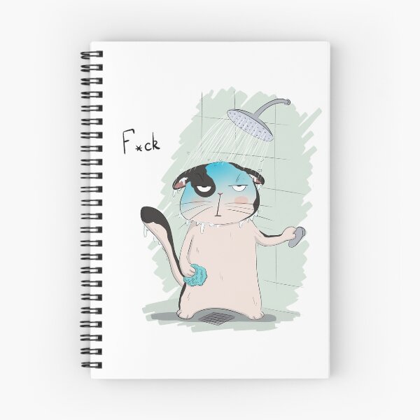 Item preview, Too cold water in shower for the Grumpy Cat designed and sold by ZeinalArt.