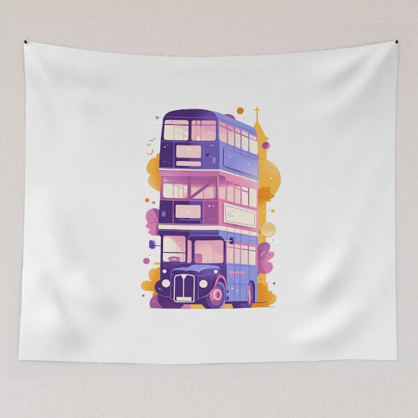 Item preview, Triple Decker Magical Bus - Fantasy designed and sold by Fenay Designs.