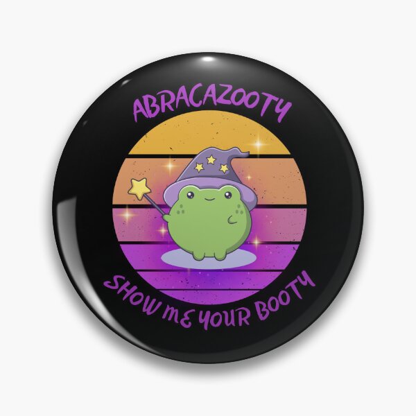 Item preview,  Wizard frog Abracadabra Spell - Cute Booty Kawaii Frog  designed and sold by ButtonBonanza.