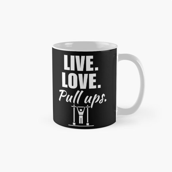 Item preview, Live, love, pull ups. Calisthenics or bodyweight athlete training in the park motivation designed and sold by NBSStore.