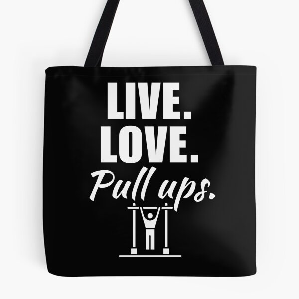 Item preview, Live, love, pull ups. Calisthenics or bodyweight athlete training in the park motivation designed and sold by NBSStore.