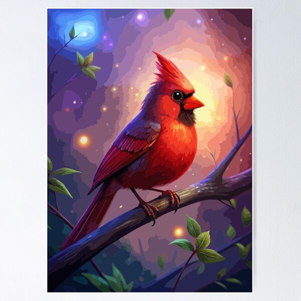 Item preview, Red Cardinal Bird designed and sold by printmala.