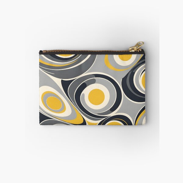 Item preview, Mid-century modern,  Fluid Shapes, Gray, Yellow,  Fomo Nomo designed and sold by Prints and Lifestyle.