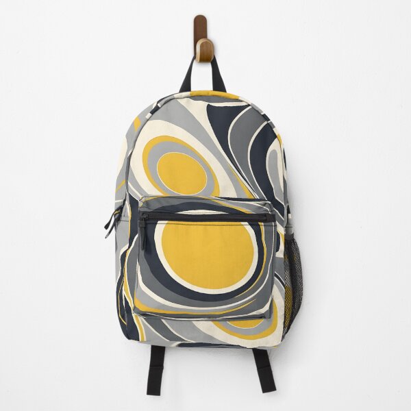 Item preview, Mid-century modern,  Fluid Shapes, Gray, Yellow,  Fomo Nomo designed and sold by Prints and Lifestyle.
