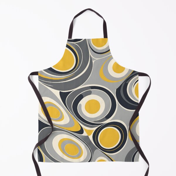 Item preview, Mid-century modern,  Fluid Shapes, Gray, Yellow,  Fomo Nomo designed and sold by Prints and Lifestyle.
