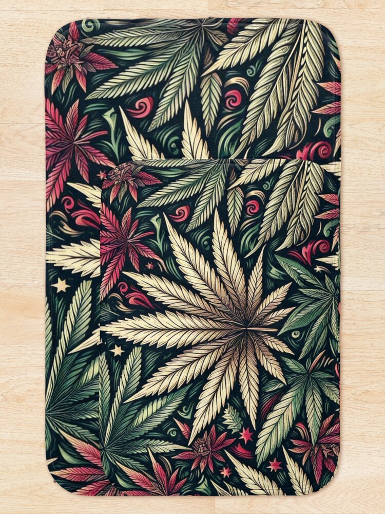 Thumbnail 5 of 6, Bath Mat, Sativa Spectrum designed and sold by RuiFernandes.