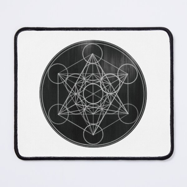 Item preview, METATRON CUBE silver, original Mandala painting designed and sold by berengere gazielly.