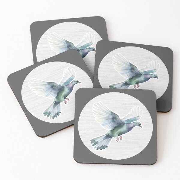 Item preview, Pigeon Watercolor Drawing designed and sold by LivingColorful.