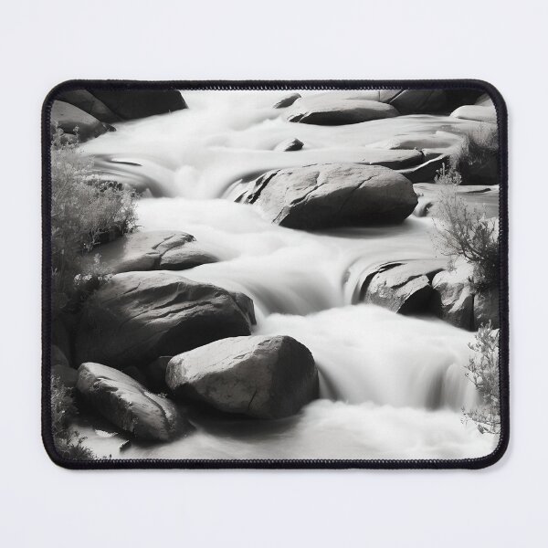 Item preview, Monochromatic Nature: Abstract Stream Serenity designed and sold by ShadeScapeArt.