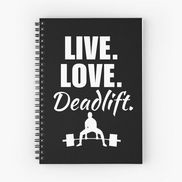 Item preview, Live, love, deadlift. Funny powerlifter or strongman strength training quote or saying designed and sold by NBSStore.