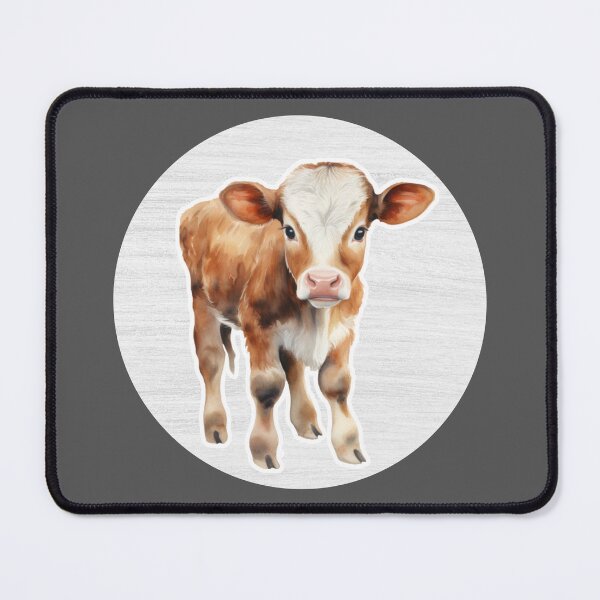 Item preview, Cow Watercolor Drawing designed and sold by LivingColorful.
