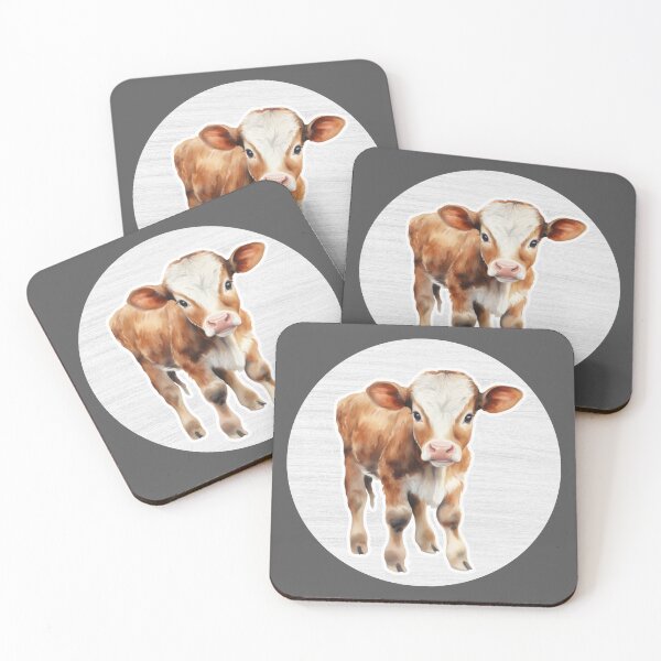 Item preview, Cow Watercolor Drawing designed and sold by LivingColorful.
