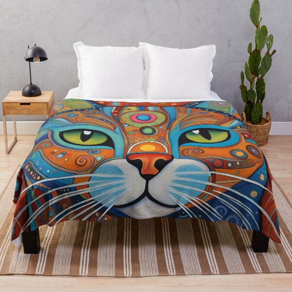 Item preview, Folk Art Cat designed and sold by Colin Bentham.