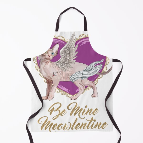 Item preview, Be Mine Meowlentine, Valentines Day Sphynx Cat Cupid designed and sold by Carleah Unique.